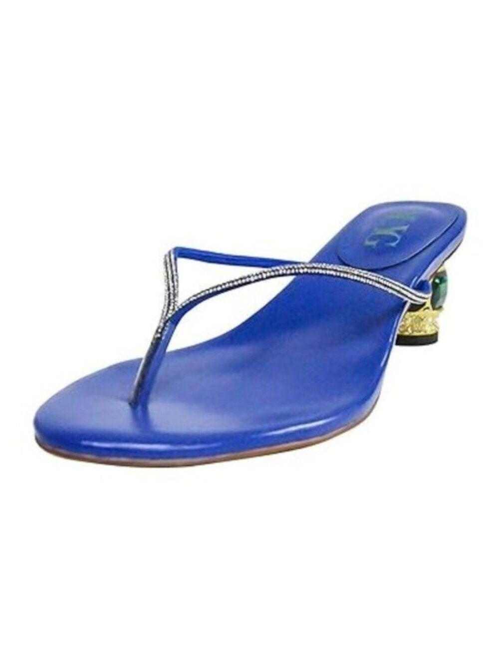 XYD Women Fashion Thong Mid Heel Sandals Casual Flip Flops Open Almond Toe Daily